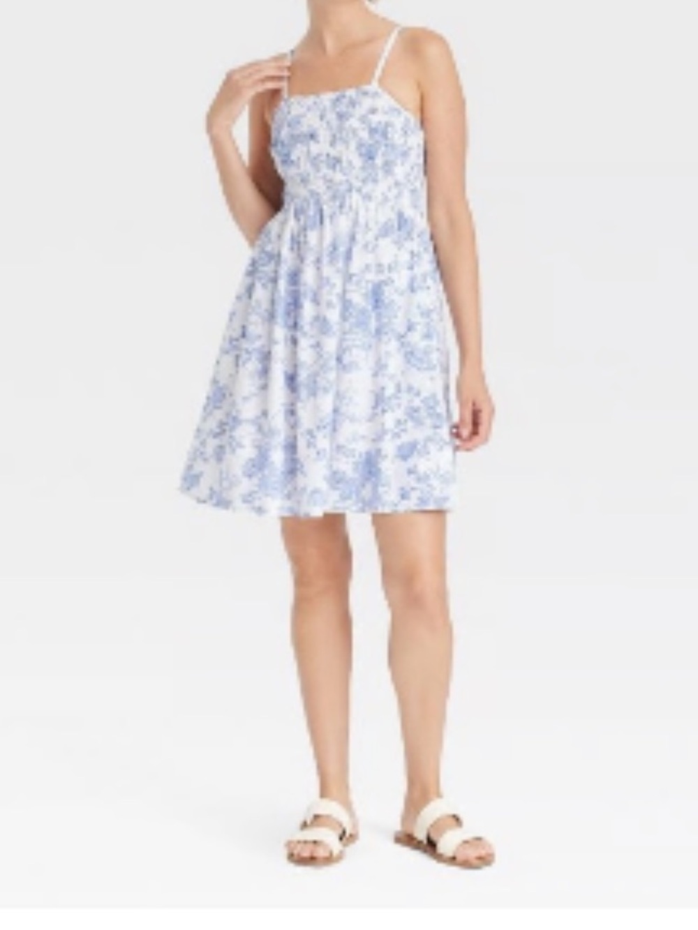 Universal Thread Blue and White Floral Sundress